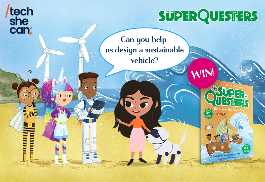 Competition time: Design a sustainable vehicle for the future to win SuperQuesters books for you and your school!