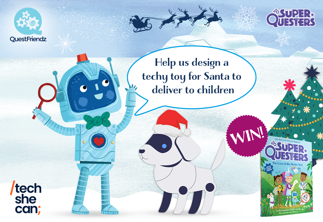 Christmas competition: Help B-bot and Tex to design a techy toy for Christmas!